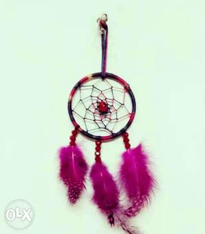 Black, Red And Pink Dream Catcher