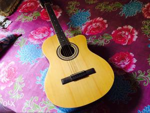 Brown Single-cutaway Acoustic Guitar