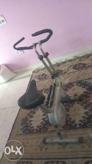 Gray Stationary Bike