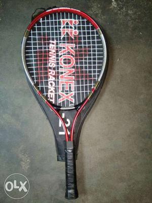 Grey And Red Konex Tennis Racket