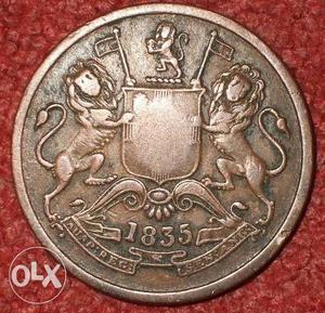 Half Anna,East India Company coin of 