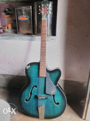 Hobner f-hole Blue Guitar in very good condition