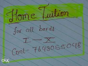 Home Tuition by neeraj sir