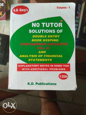 No Tutor Solutions Of Double Entry Boo