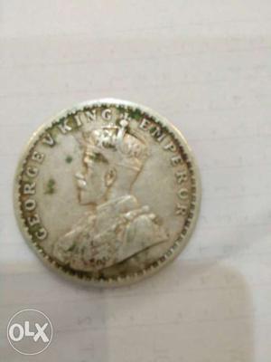 Old Indian coin of the year for sale.