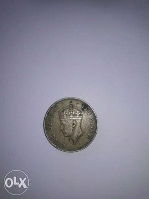 Round Nickle Coin With Man's Profile