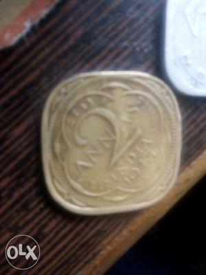 Silver 2 India Paise Coin