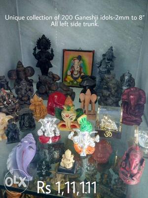 Unique collection of around 200 nos. of Ganeshji