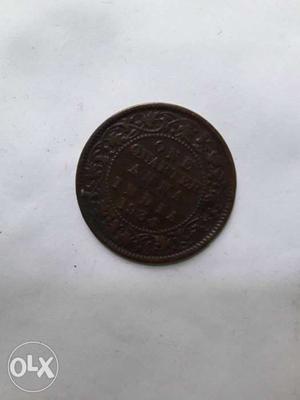  east India company coin, one quarter anna