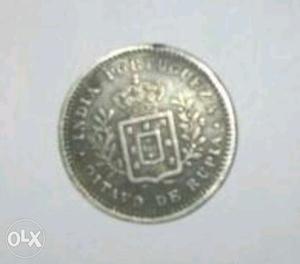  india Portuguese coin +  british