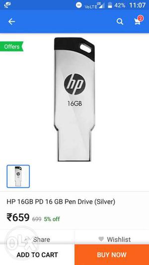 16gb Gray HP Pen Drive Screenhot