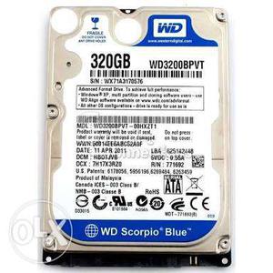 320 GB WD HDD Laptop Sata 2pcs Available 100% Fine