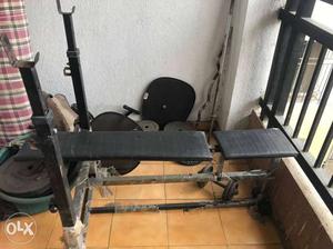 Bench press, hardly used, good condition. price