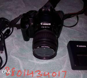 Black Canon DSLR Camera