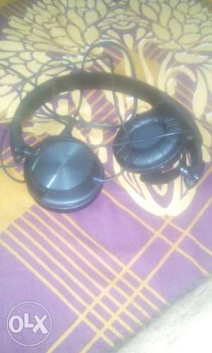 Black Corded Headset