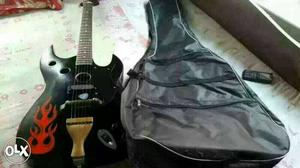 Black Electric Guitar With Gig Bag