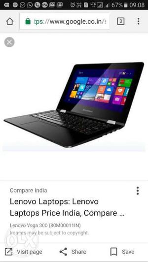 Black Lenovo Laptop Computer Screenshot