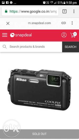 Black Nikon Coolpix Camera Screenshot