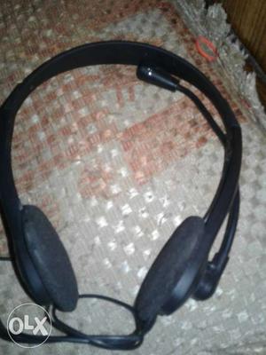 Black Over-ear Headset