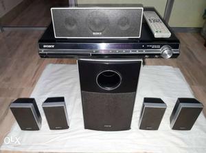 Black Sony 5.1 Channel Speaker With Media Player