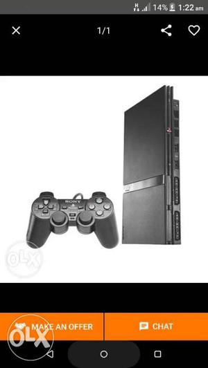 Black Sony Playstation Game Console