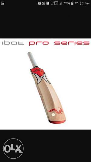Brown, Red, And White IBat Pro Series Cricket Bat Screenshot