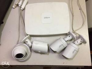 Dahua White Security IP Camera Set