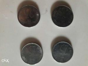 Four 25paisa old coin... price negotiable..