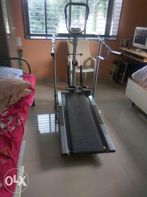 Gray And Black Treadmill