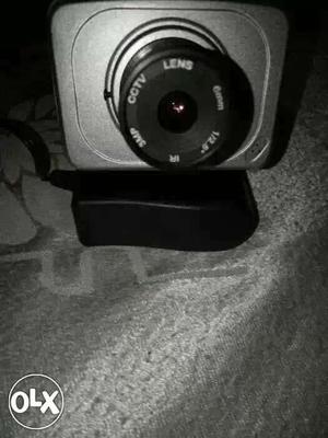 Gray CCTV Lens Camera