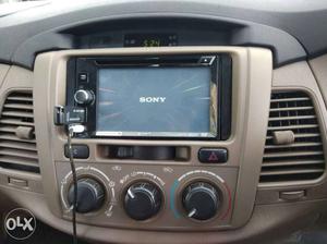 Grey And Black Sony Touchscreen Car Stereo