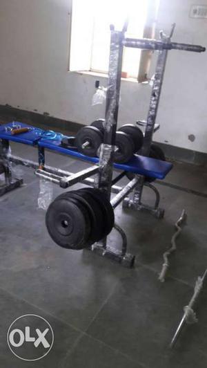 Home gym set All accessories pack 100 kg plate 2
