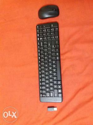 Logitech chordless keyboard and mouse.