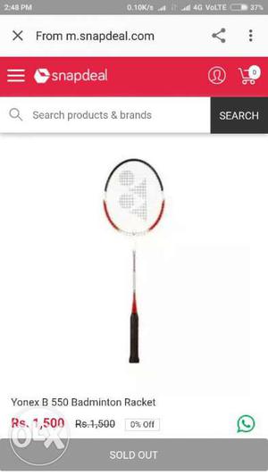 Original yonex badminton racket
