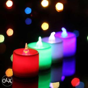 Red, Green, Purple And Pink LED Lights