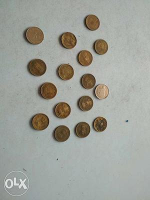 Round Brown Coin Lot