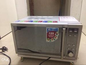 Silver Steel Microwave Oven