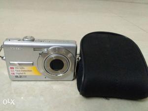 Silver-colored Kodak Point-and-shoot Camera
