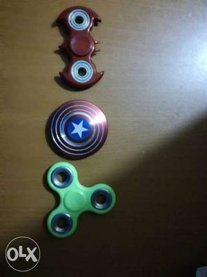 Three Fidget Hand Spinners