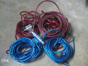 Two Red And Blue Cables