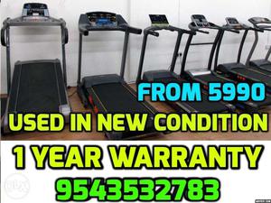 Used Treadmill 1 year warranty rate  starting Delivery