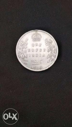  kings & emperor edward vii 1₹ coin in india