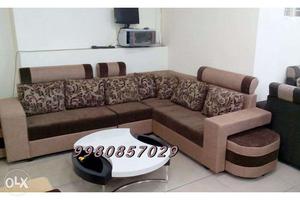 2 brand new L shape sofa call for details