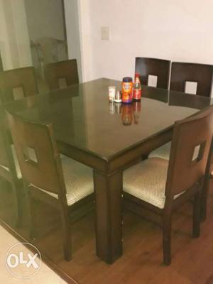 8 chair brand new dining table made of solid wood