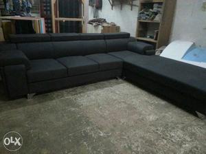 A one Luxury Furniture new brand Black Sectional Sofa size 9