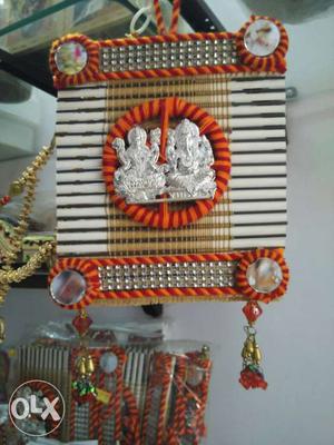 Again in stock Handmade hanging Laxmi & Ganesh ji