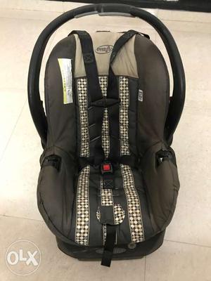 Baby's Grey And Black Evenflo Car Seat Carrier