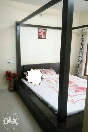 Bed without mattress