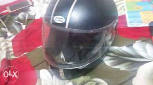Black And Gray Stripe Full-face Helmet