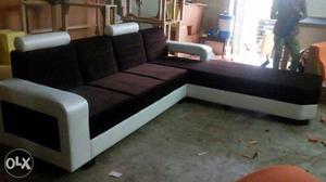 Black And White Sectional Sofa